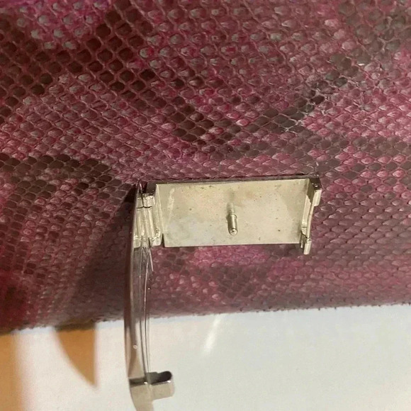 Suarez snakeskin leather satchel handbag - Picture 5 of 14